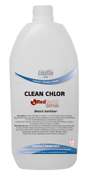 Clean Chlor Bleach Sanitiser Red Earth