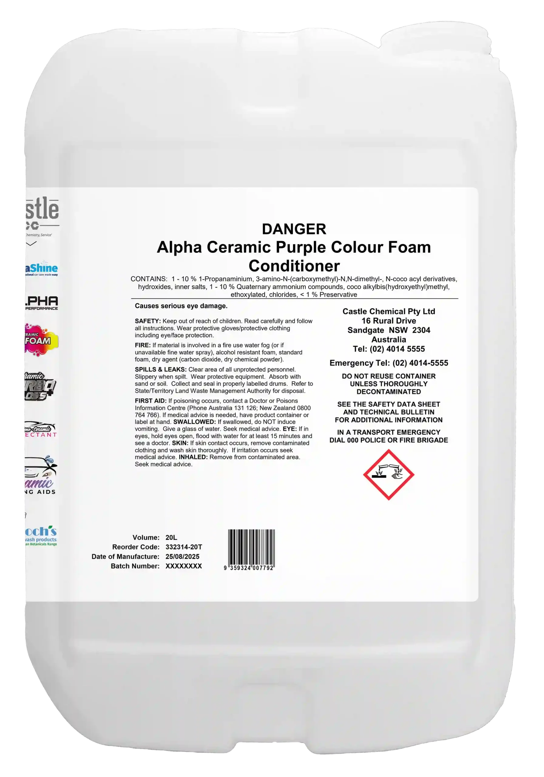 Alpha Ceramic Purple Colour Foam Conditioner - Image 5