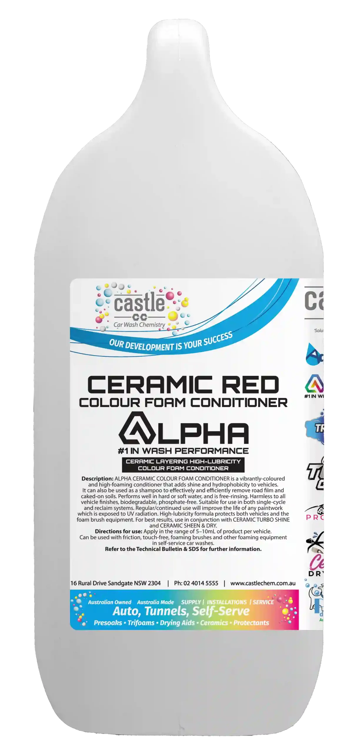 Alpha Ceramic Red Colour Foam Conditioner