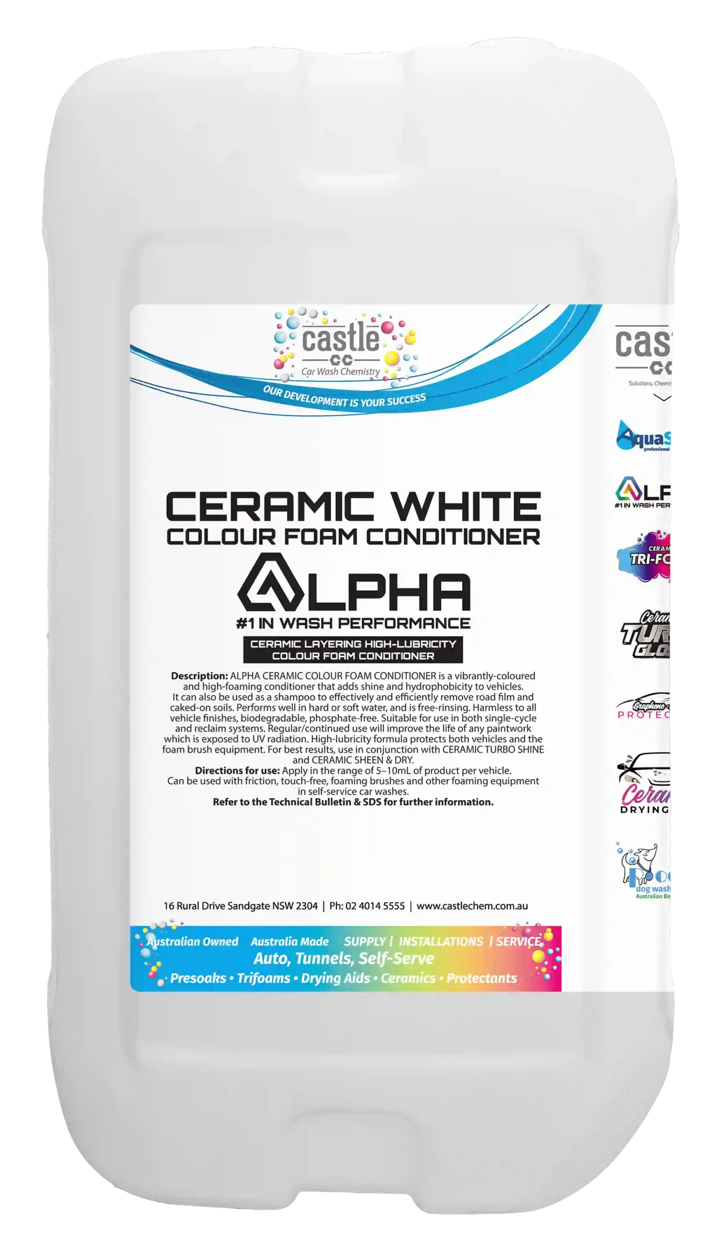 Alpha Ceramic White Colour Foam Conditioner