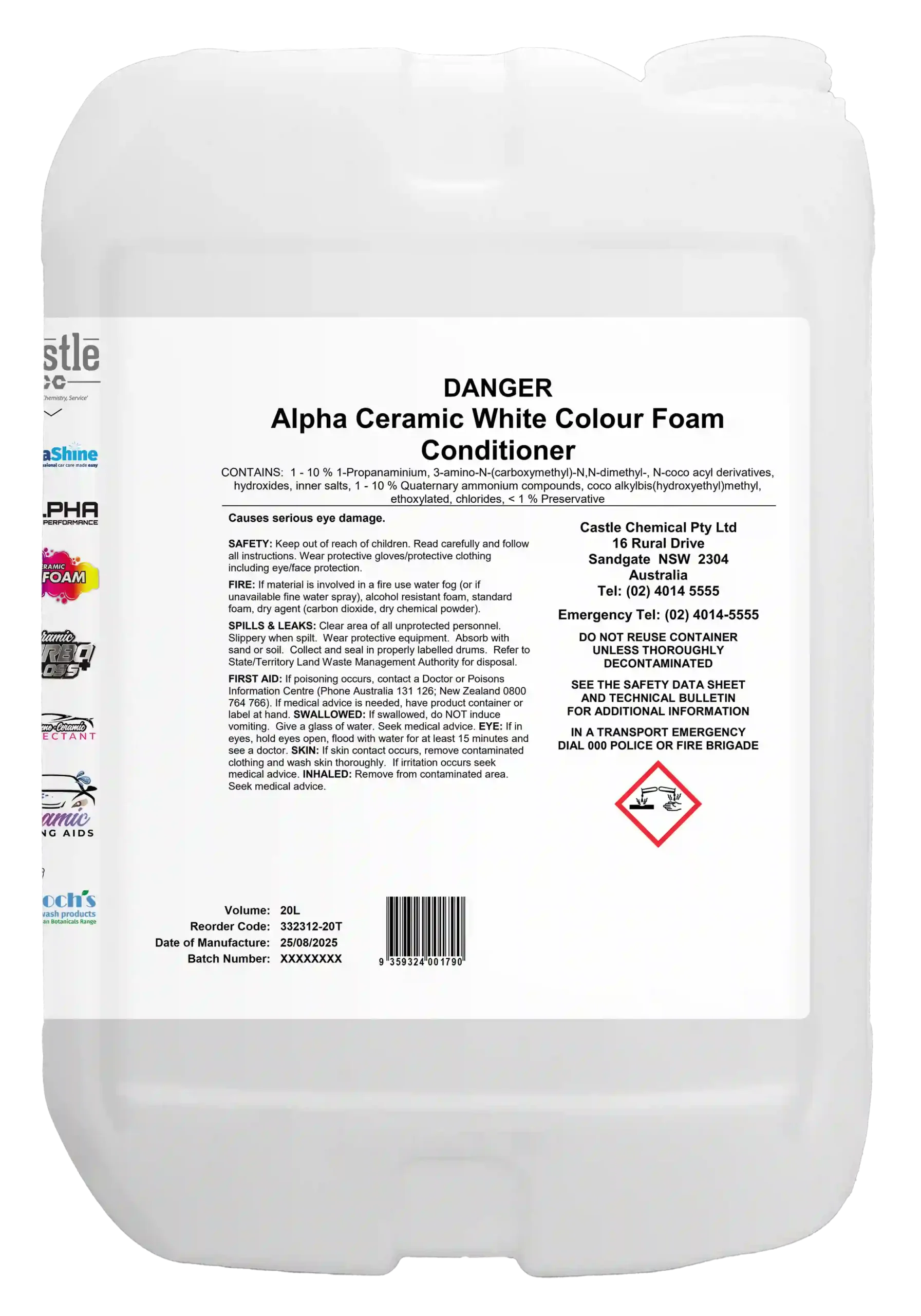 Alpha Ceramic White Colour Foam Conditioner - Image 3