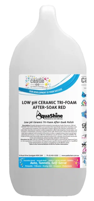 Aquashine Low pH Ceramic Trifoam After-Soak Red