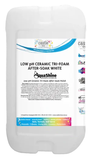 Aquashine Low pH Ceramic Trifoam After-Soak White