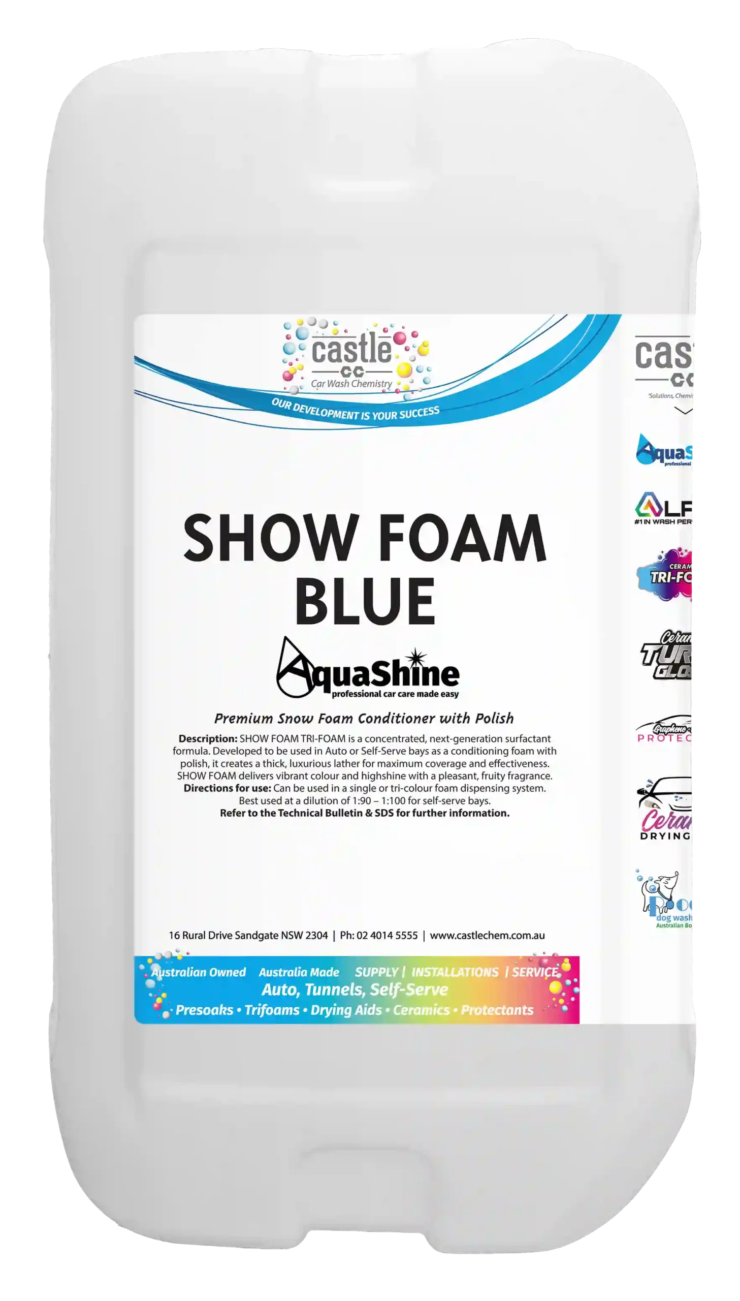Aquashine Show Foam Blue ** - Image 3