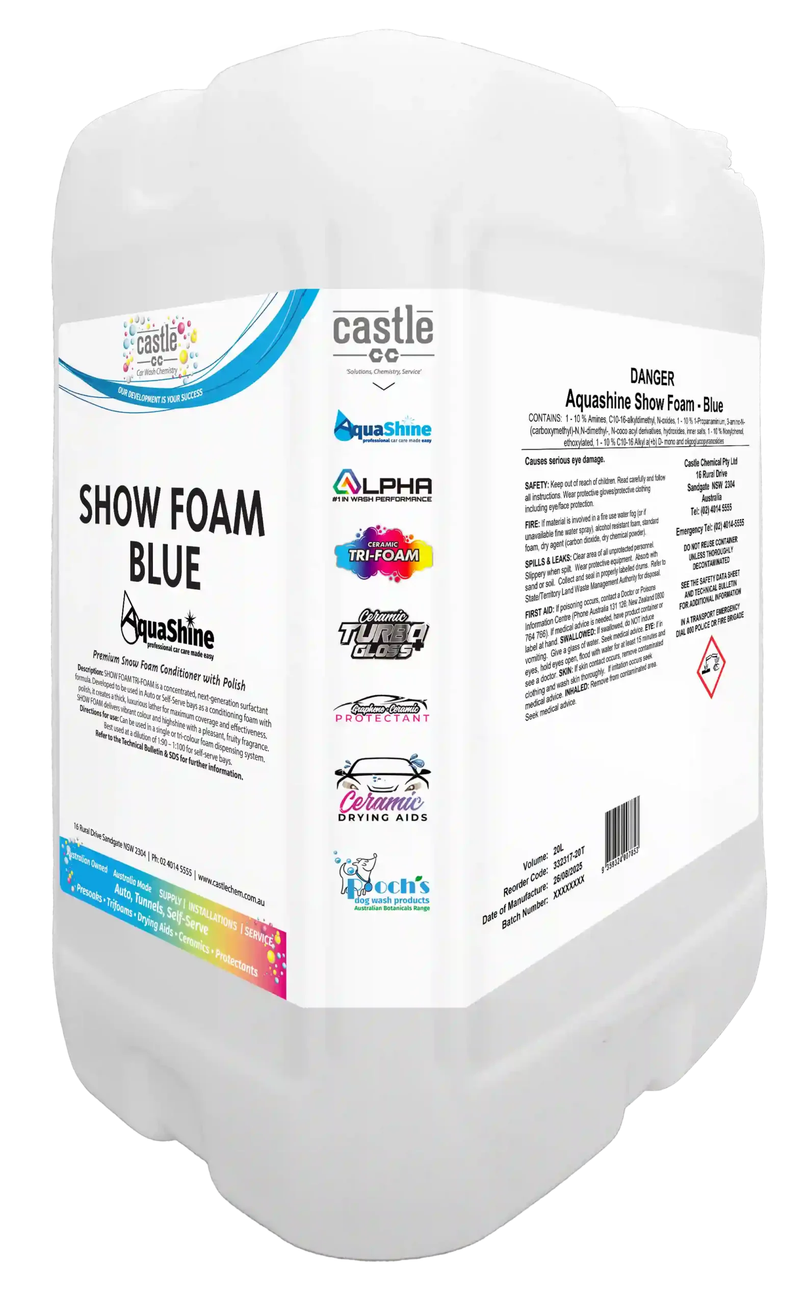 Aquashine Show Foam Blue ** - Image 4