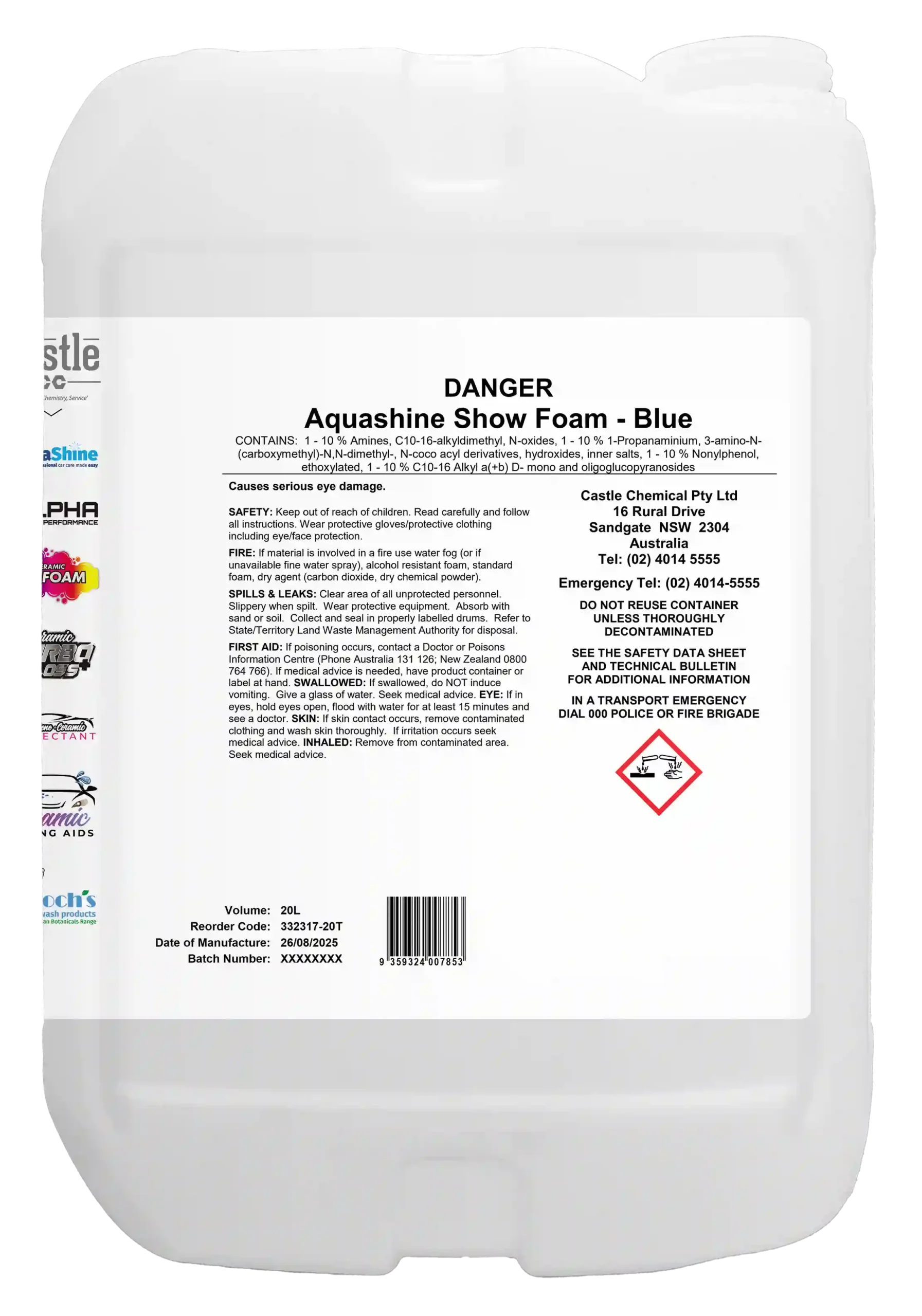 Aquashine Show Foam Blue ** - Image 5