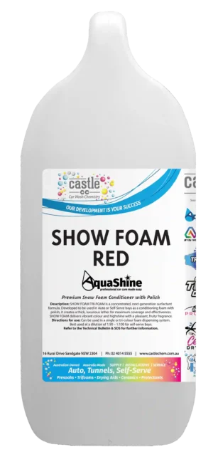 Aquashine Show Foam Red