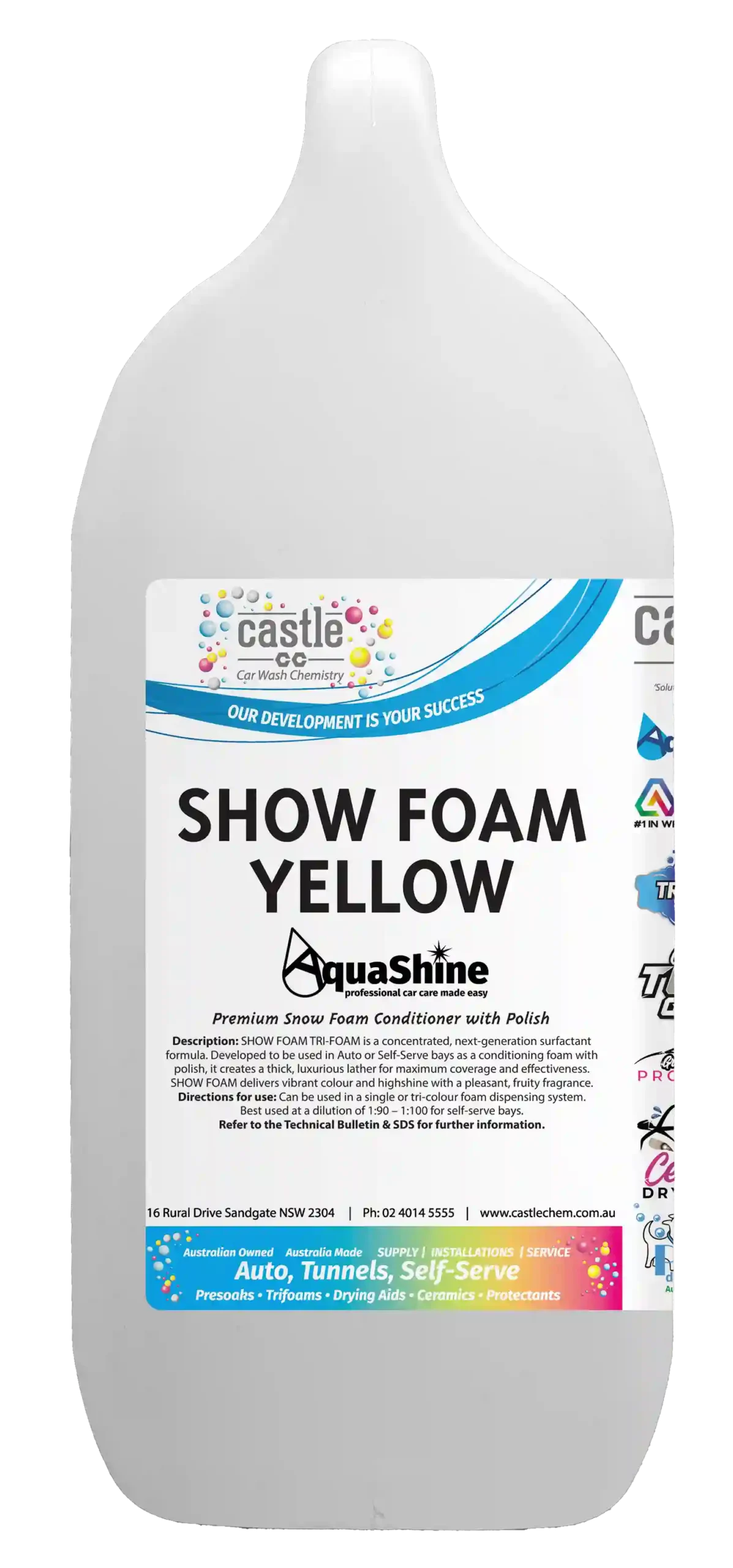 Aquashine Show Foam Yellow
