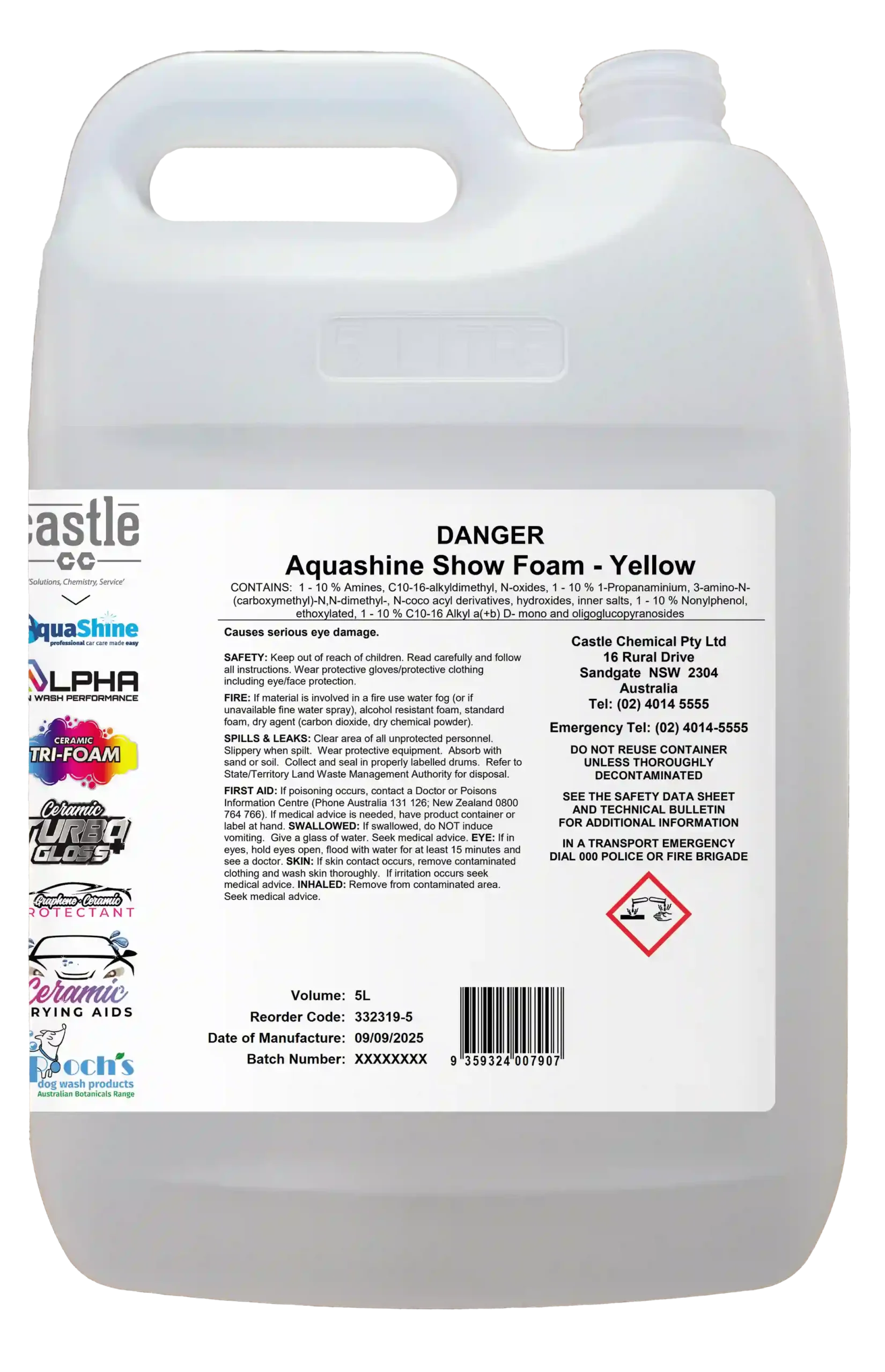 Aquashine Show Foam Yellow - Image 2